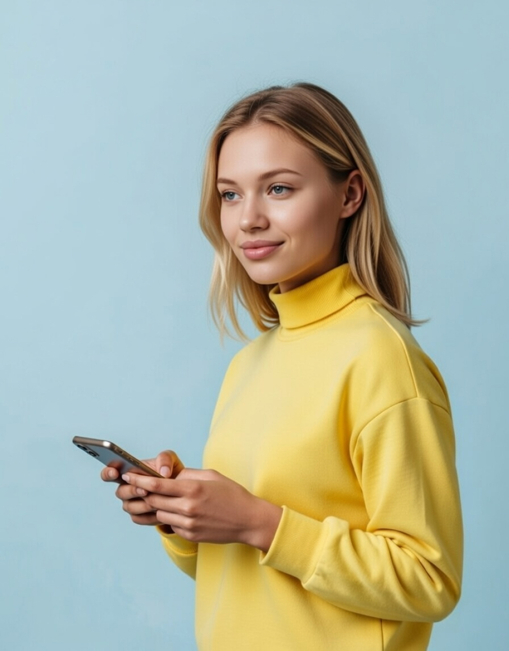Professional with phone